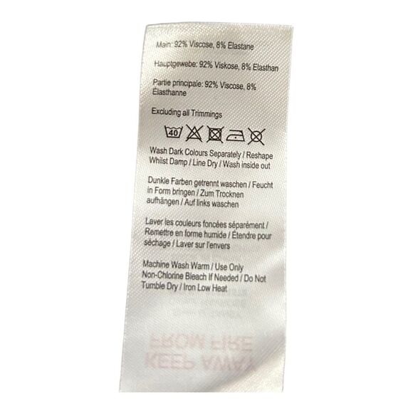 NEW Joules Tansy Maxi Dress Navy Pink Floral Cinched Waist Sleeveless Womens 12 - Picture 8 of 8